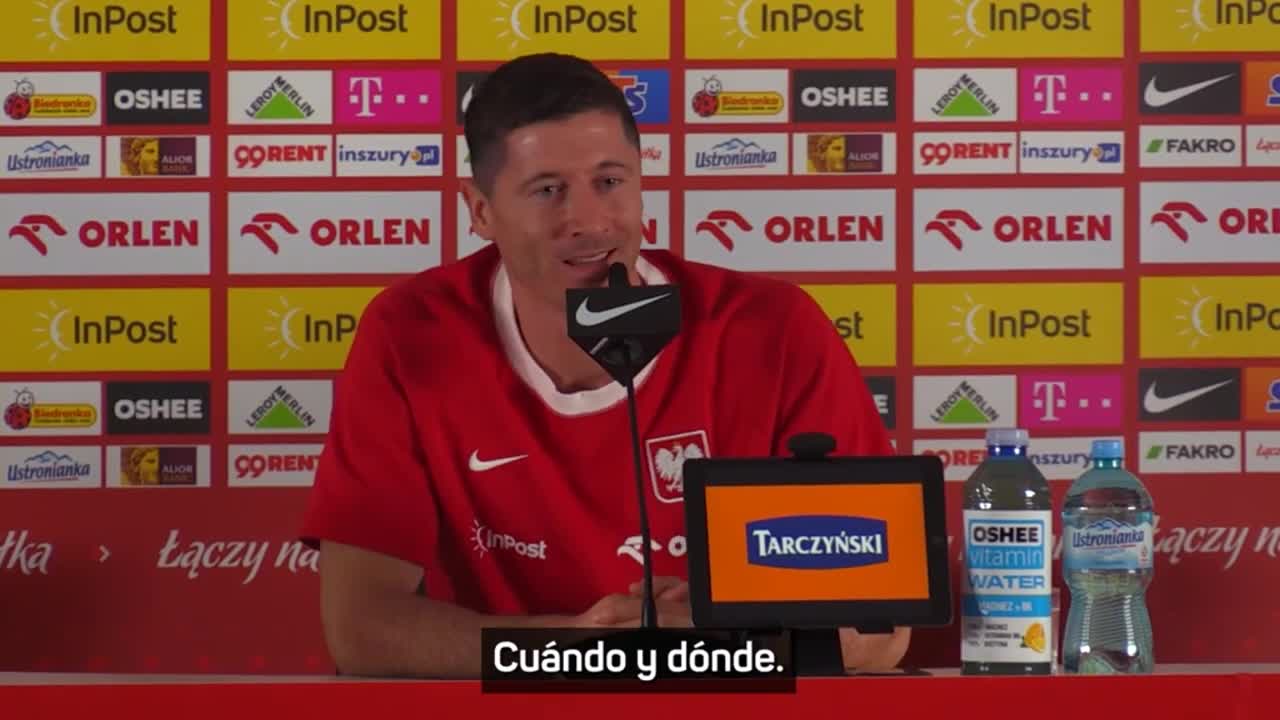 Lewandowski corrige a un periodista argentino: