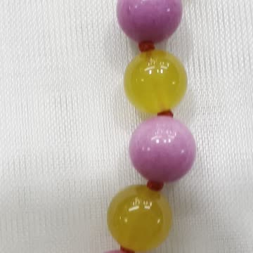 Handmade + Knotting Unique 20” Necklace with Jade, Agate, Cubic Zirconia Pendant