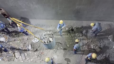 Hard work at site