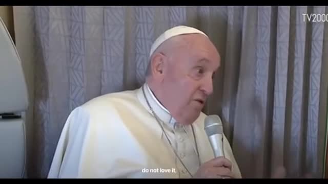 Papal Statement on China, Ukraine war justification, and the morality of arming nations (Sep. 2022)