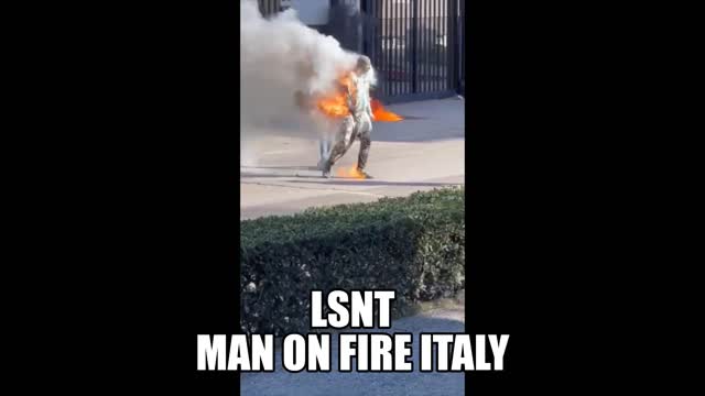 MAN ON FIRE RENDE ITALY