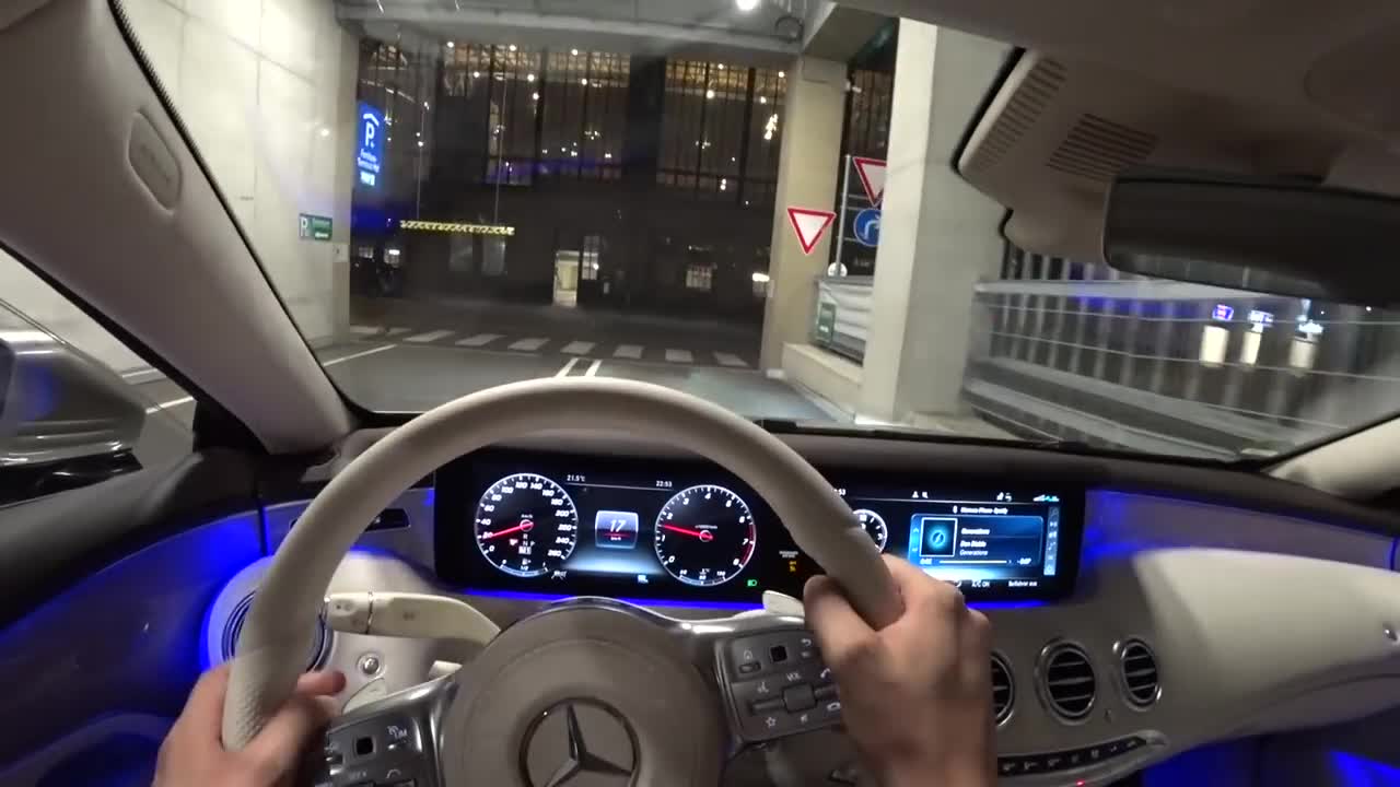 2019 Mercedes Benz S 560 Coupé (469PS) NIGHT POV DRIVE Onboard (60FPS)