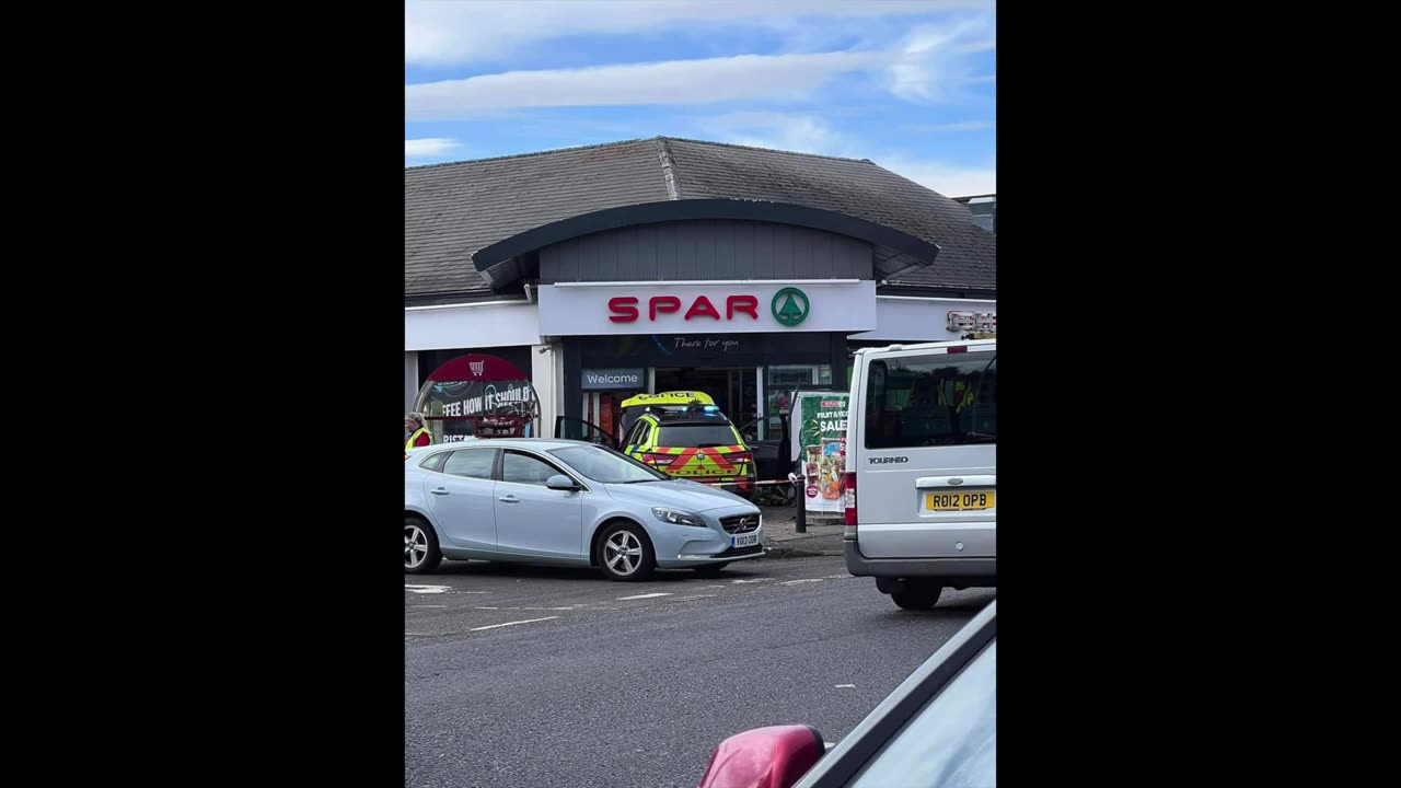 Police Car CRASHES Into Shop!