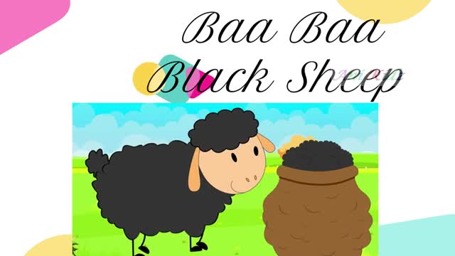 aa Baa Black Sheep Rhymes-se- Kids Preschool Learning - Poem - Baa Baa-_Cut