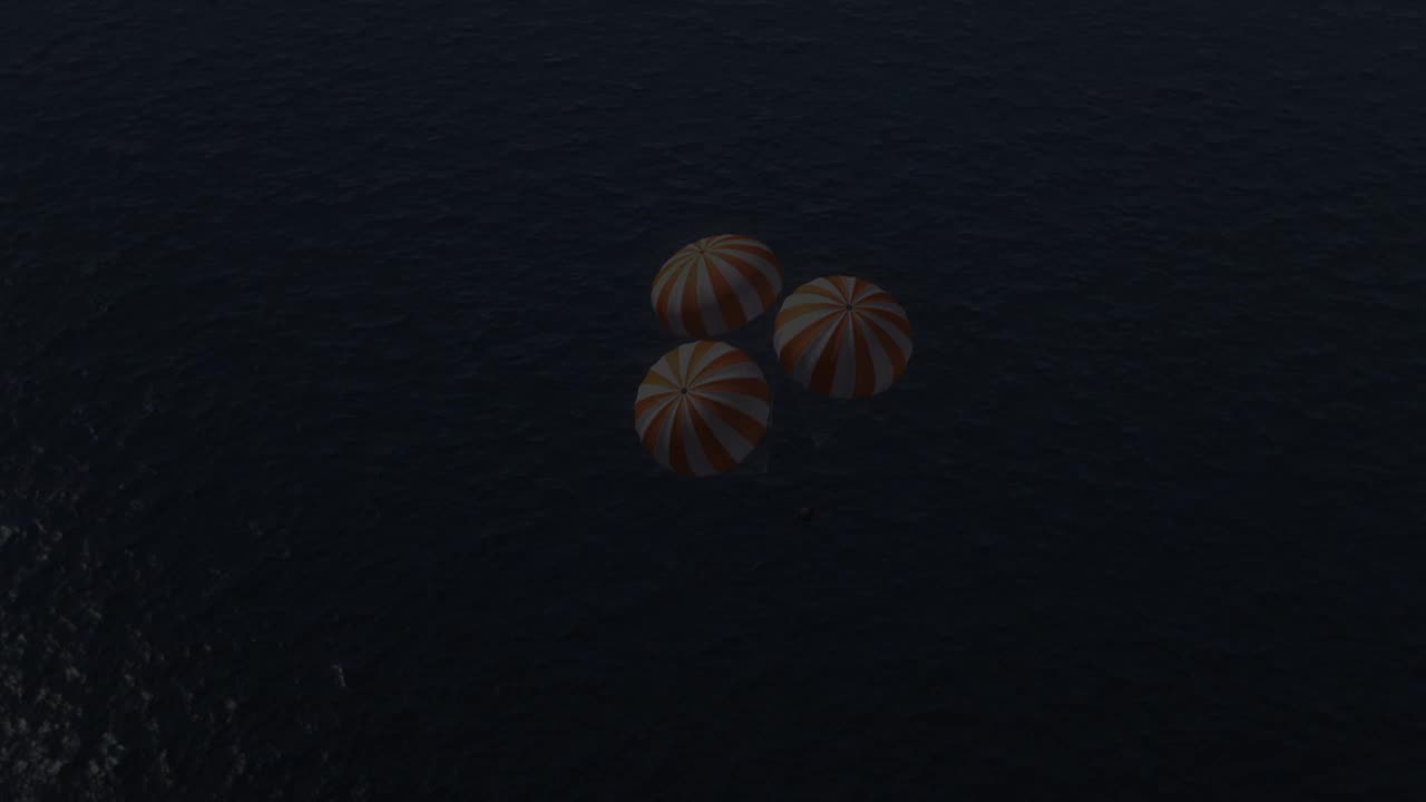 Space Ship Satellite Deployment free stock video