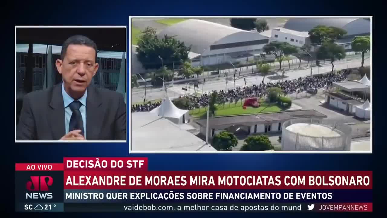 Moraes decide implicar com motociatas com a presença de Bolsonaro