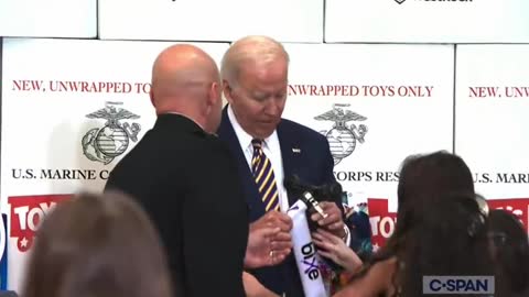 Biden Struggles Desperately With Bike Handlebars, Until a Child Rescues Him