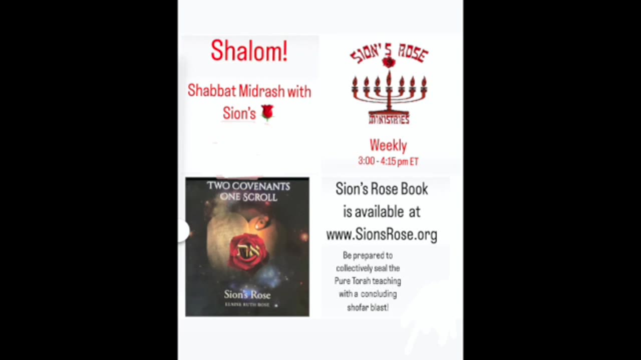 Shabbat Midrash with Sions Rose 8.26.23