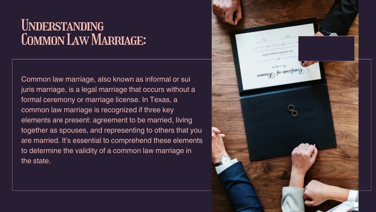 Common Law Marriage in Texas - Legal Insights and Guidelines