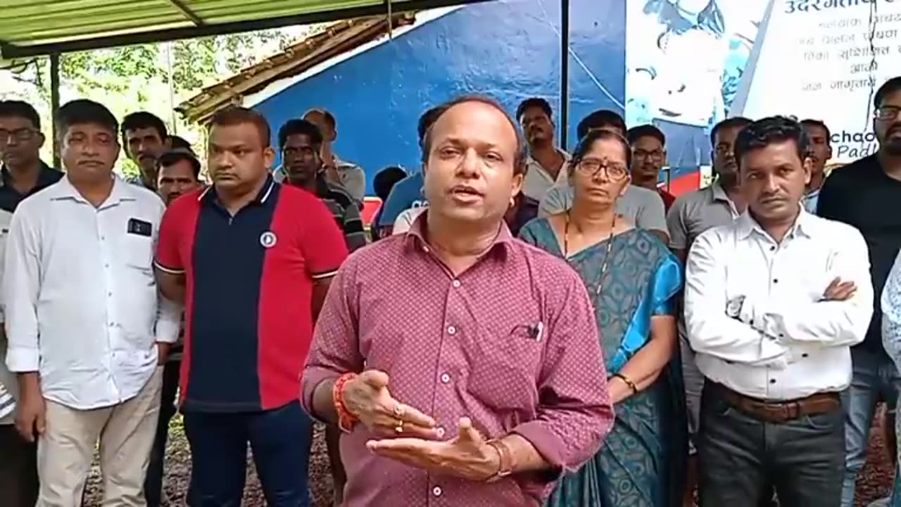 Goan Reporter-News, Press conference of Village Panchayat Bhoma Adcolna higway road.