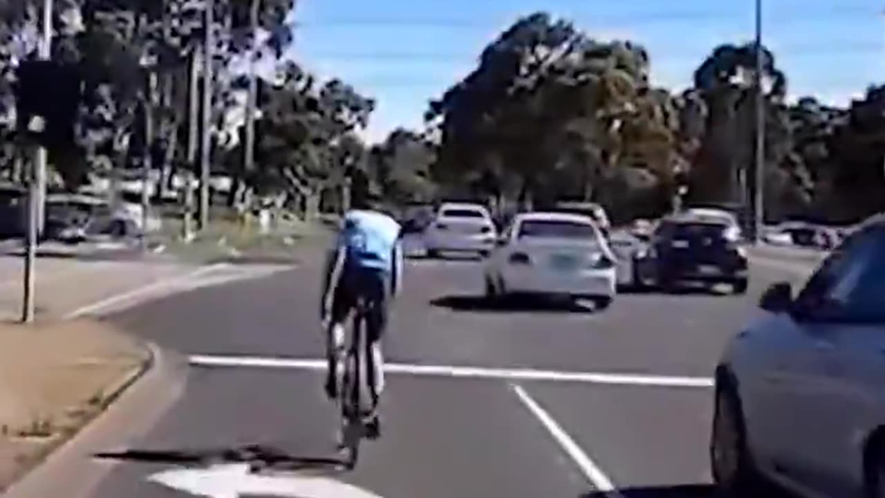 Cyclist In The Streets