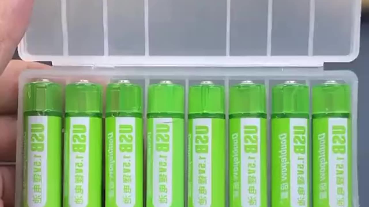 Rechargeable batteries with a USB plug