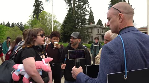 University of Oregon: Leftist Students Try To Shut Down Child Sterilization Debate