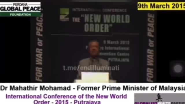 Former Malaysia Prime Minister Dr. Mahathir Warns Of One World Government