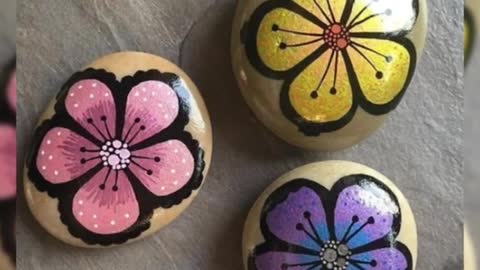 Handmade aweome and creative stone paintingfabulous rock artistic ideas