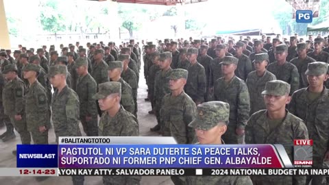 Pagtutol ni VP Sara sa peace talks, suportado ni former PNP Chief Gen. Albayalde