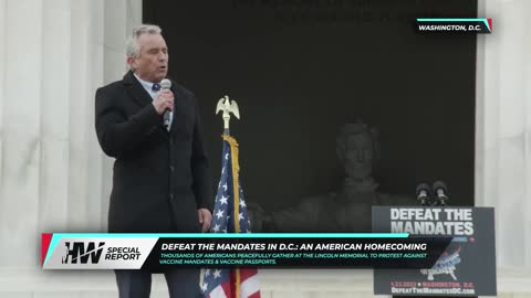 Robert F Kennedy JR. at Washington Rally