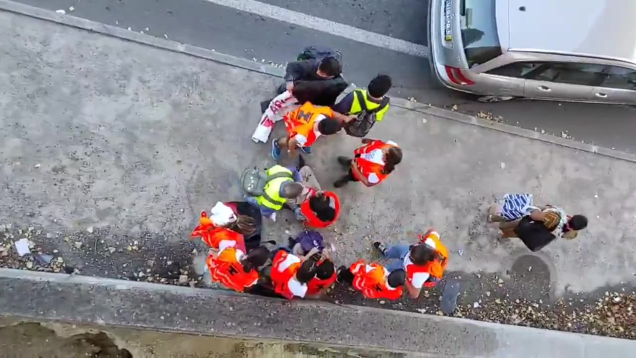 Climate activists tried to block a highway in Portugal