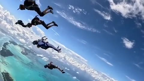 Sky diving video