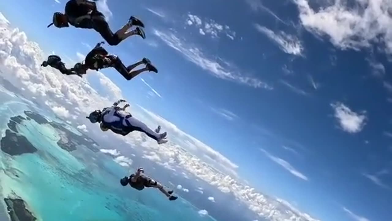 Sky diving video