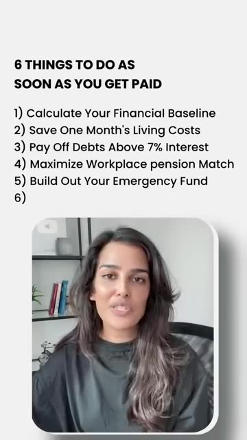 6 Things To Do As Soon As You Get Paid
