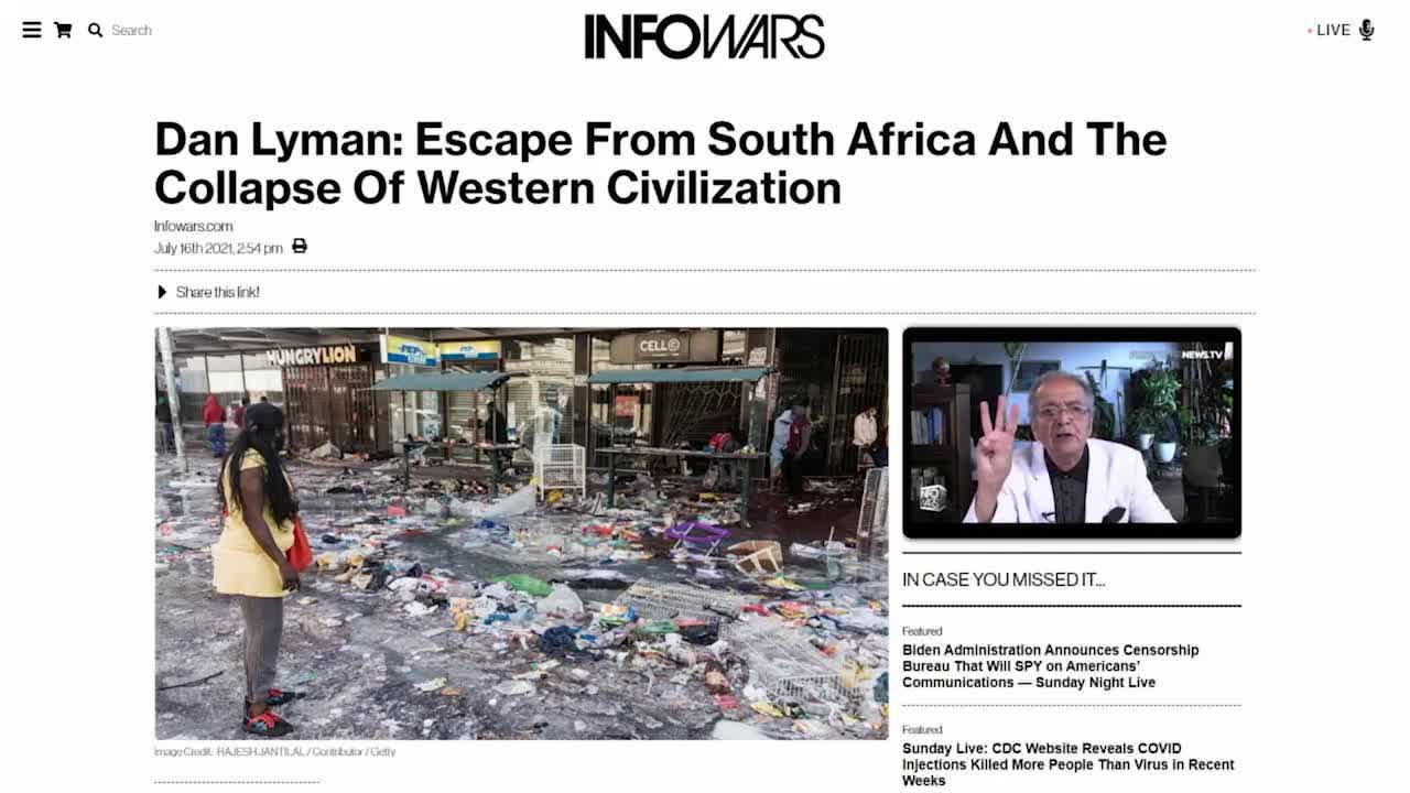 South African Activist Gives Update On Unrest That MSM Won't Cover
