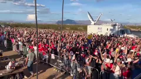 LOOK AT THAT CROWD!! TRUMP RALLY AZ 11-9-22