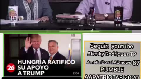 VICTOR ORBAN PIDE A DONALD TRUMP QUE REGRESE AL PODER