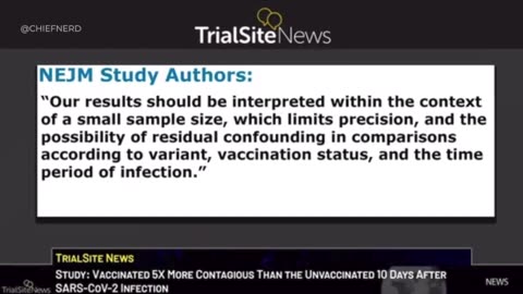 🚨 Study: Vaccinated 5X More Contagious Than the Unvaccinated 10 Days After SARS-CoV-2 Infection