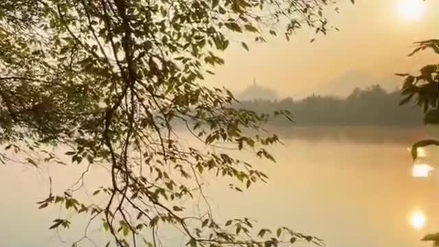 The lake at dusk