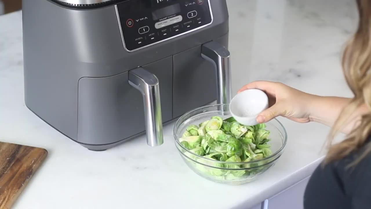 Ninja Air Fryer | How to Use Smart Finish (Ninja® Foodi® 2-Basket Air Fryer)