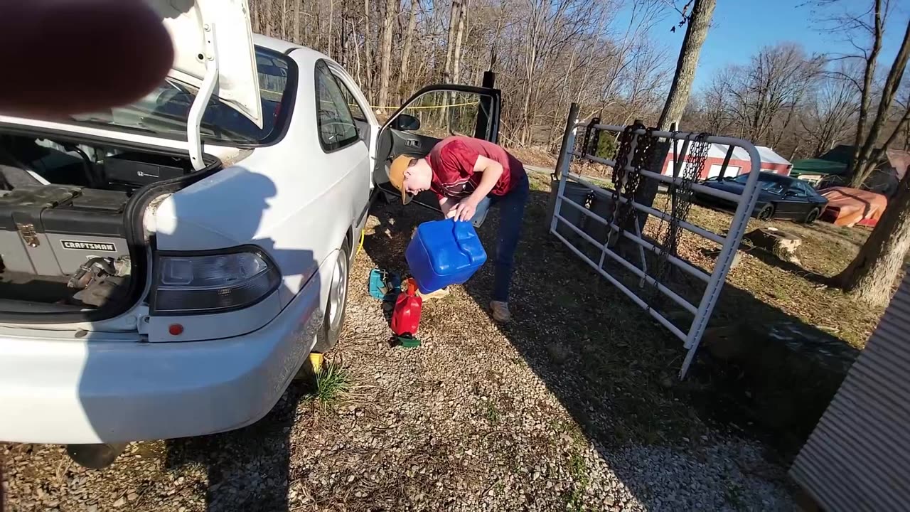 Draining Old Gas from 1996 Honda Civic