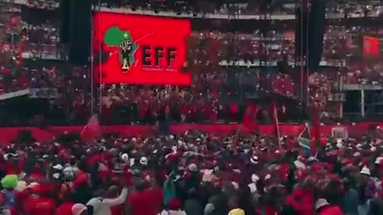 The backward "Economic Freedom Fighters" chanting "kill the Boer(white people)"...