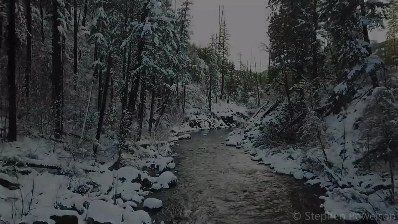 4K Drone Video: Sierra Nevada Mountains in Winter