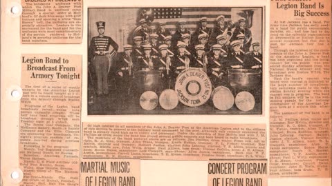 AMERICAN LEGION AUXILLARY 1933 SCRAPBOOK JOHN A. DEAVER POST 12 JACKSON ,TN: FOCUS ON MEMORIAL DAY