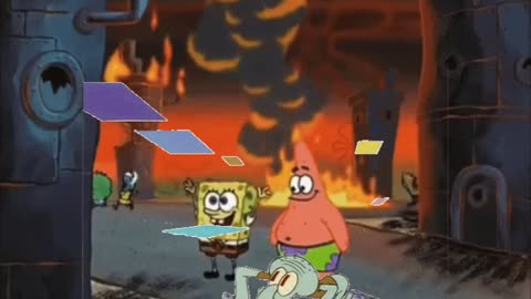 Squidward Is Playing With Tiles While SpongeBob And Patrick Save The City 🔥