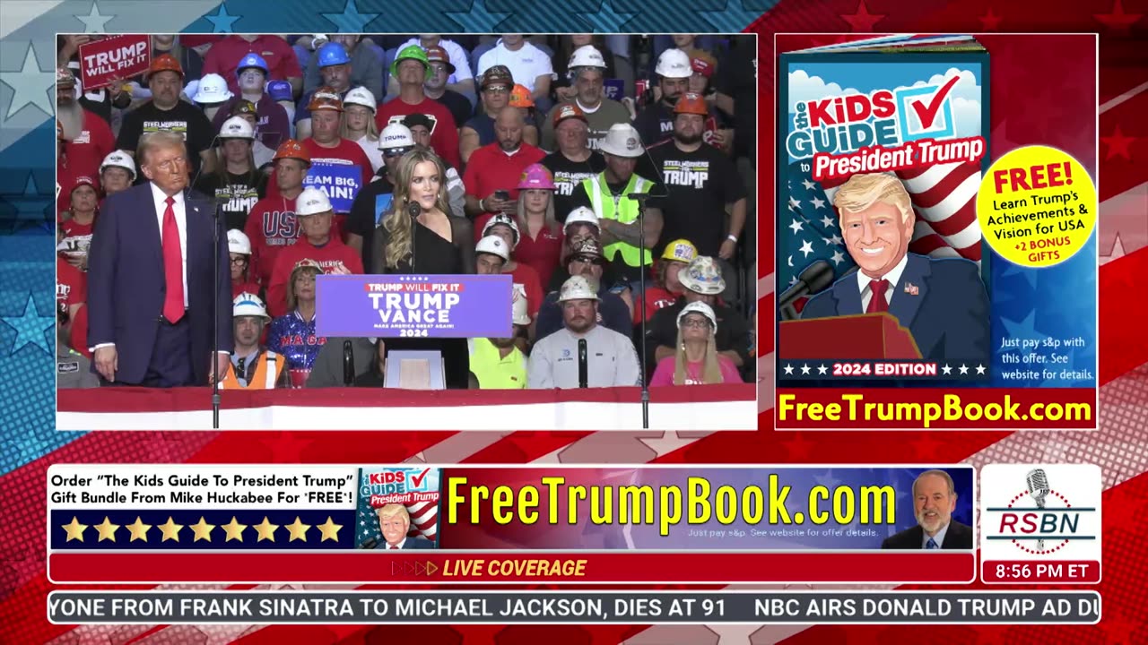 WATCH: Megyn Kelly Speaks at President Trump’s Rally in Pittsburgh, PA - 11/4/24