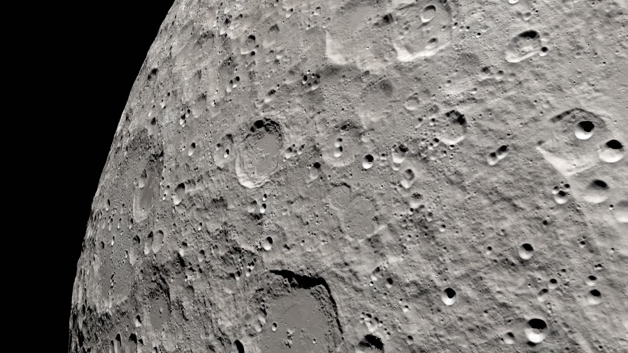 Apollo 13 Views of the Moon in 4K | Moon views visualized using orbiter imagery