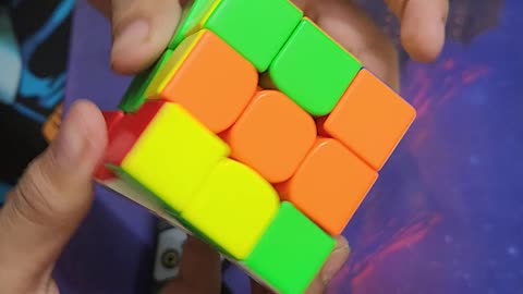 Solving cube with timer