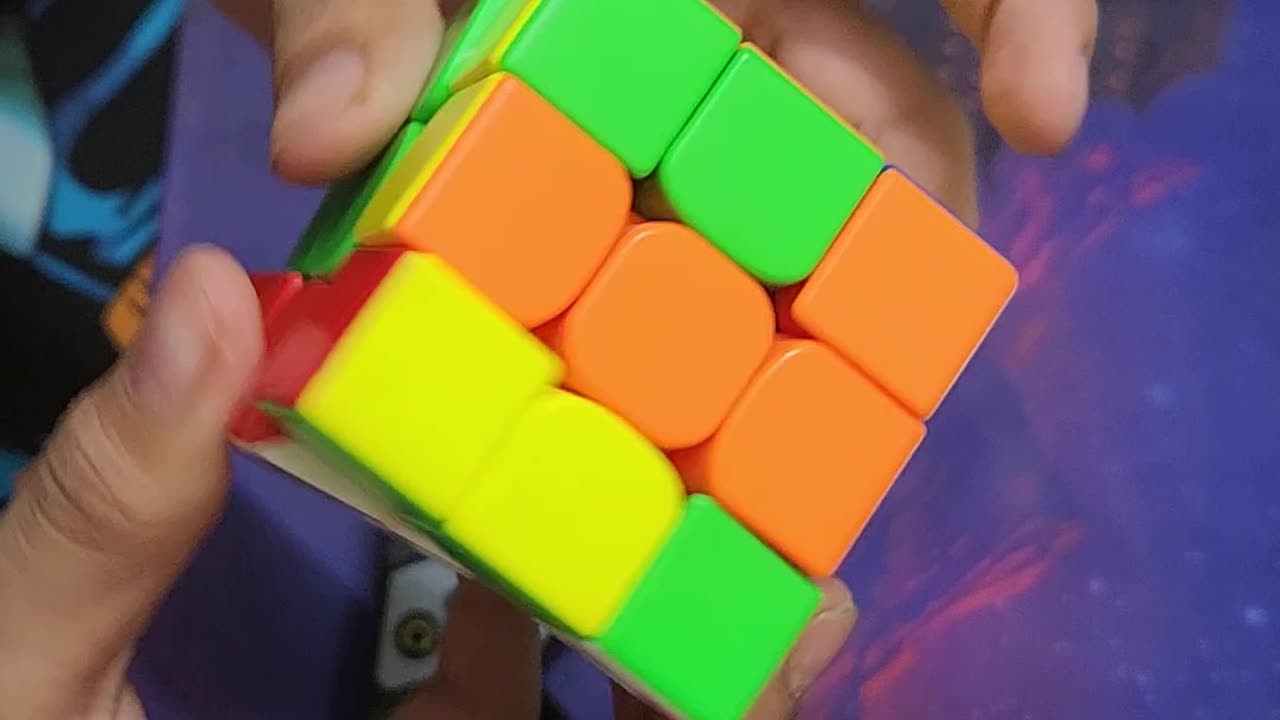 Solving cube with timer