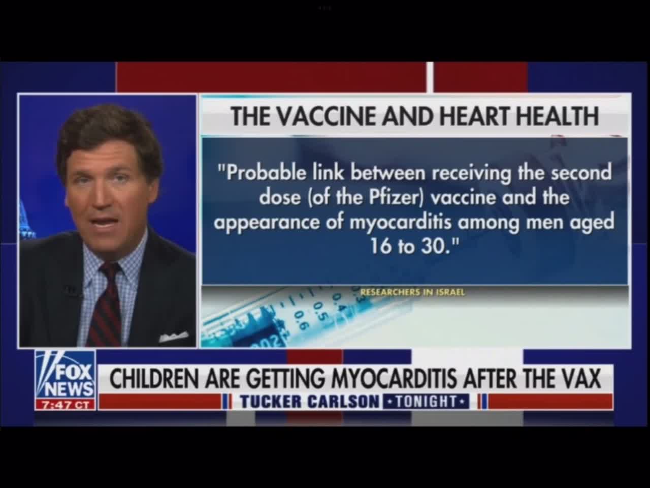 Tucker Carlson Interviews Mother Whose Son Suffered Myocarditis After Covid Shot