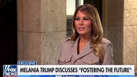 Melania Trump Discusses Her Work "Fostering The Future"