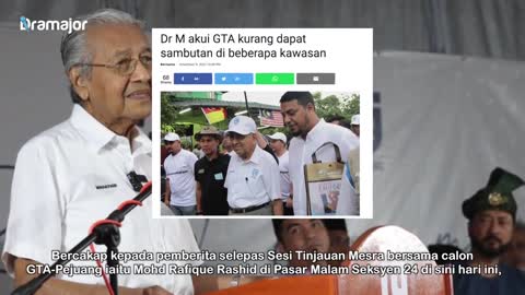 TUN MAHATHIR Mengaku GTA Kurang Mendapat Sambutan! Muhyiddin Yassin Yakin Parti Lawan Hanyut!