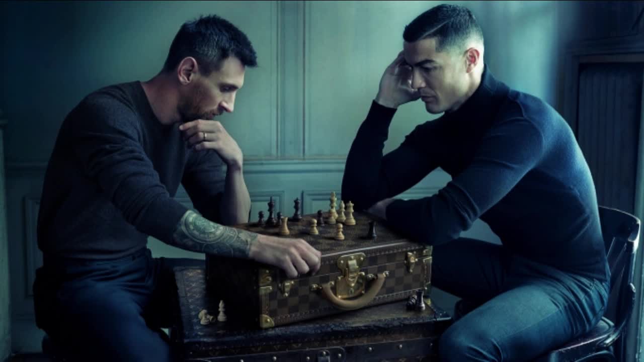 cristiano ronaldo and lionel messi together for louis vuitton ad