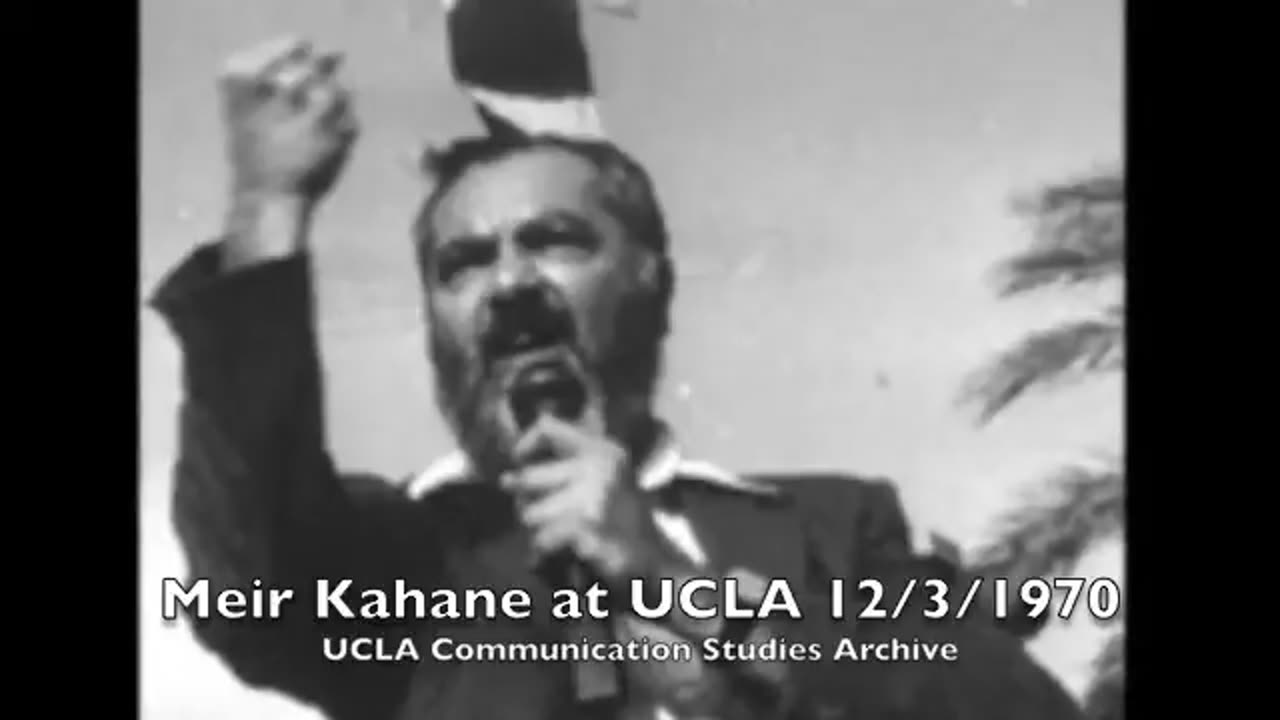 Rabbi Meir Kahane speaking at UCLA 12/3/1970 - רבי מאיר כהנא