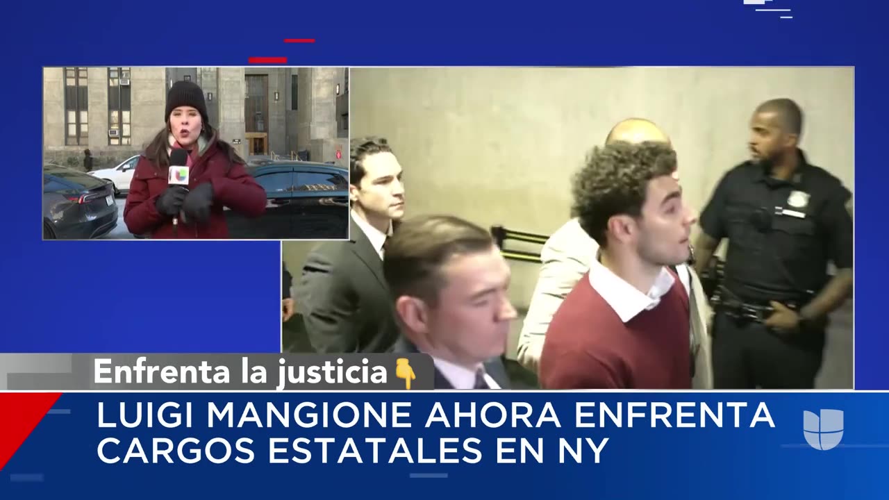 Luigi Mangione se declara no culpable en una corte de Nueva York