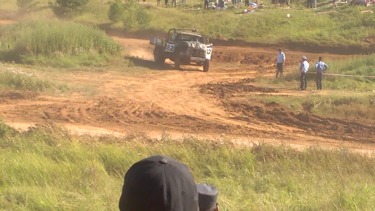 Rollover During a ZiL Truck Race