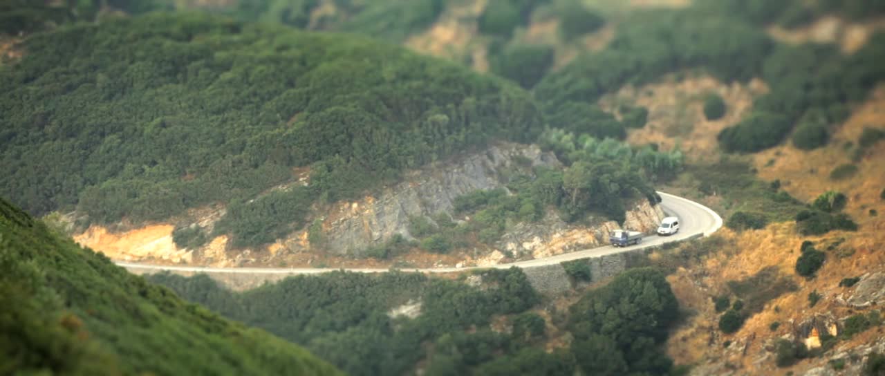 Real shot of town scenery