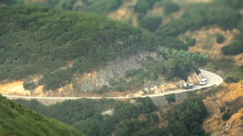 Real shot of town scenery
