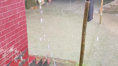 Raining